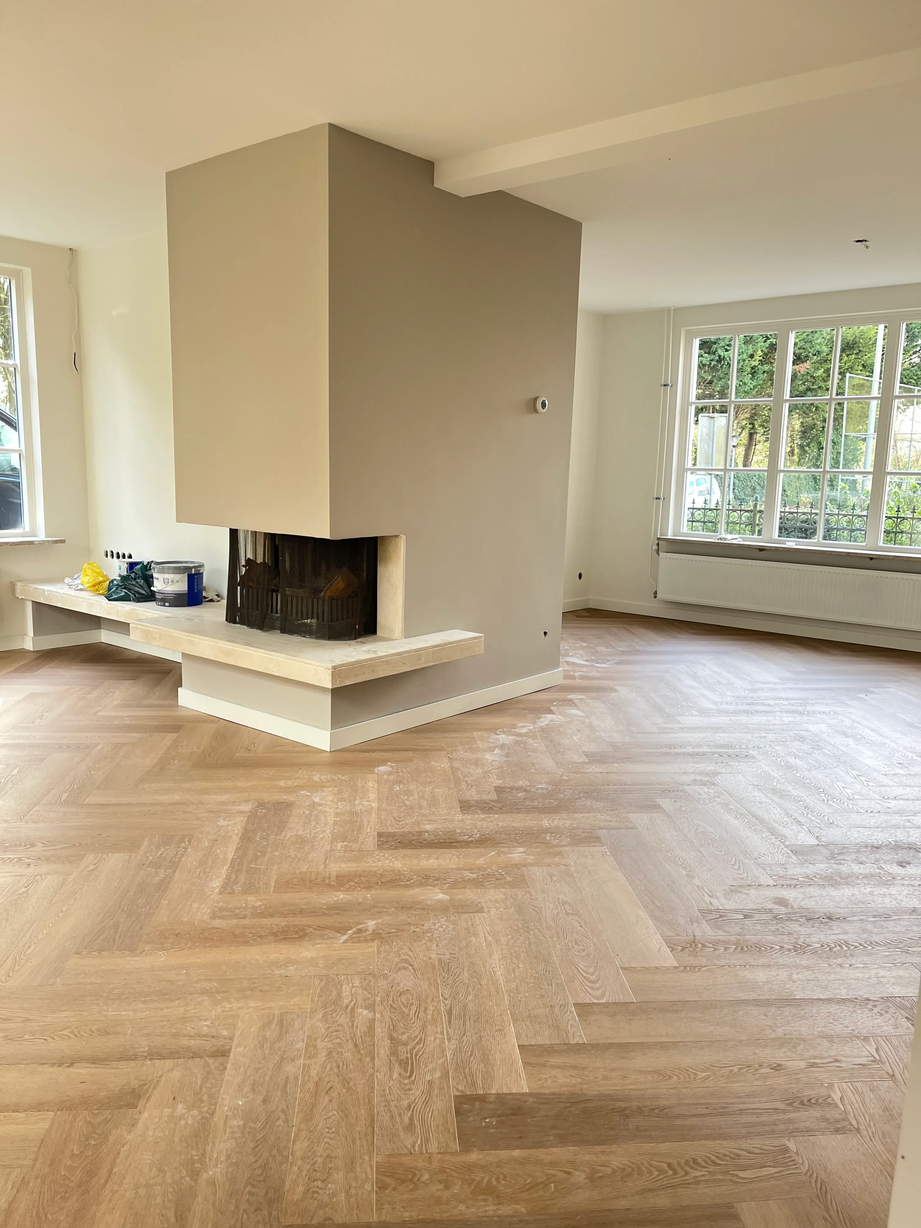 Visgraatvloer in vakantiewoning