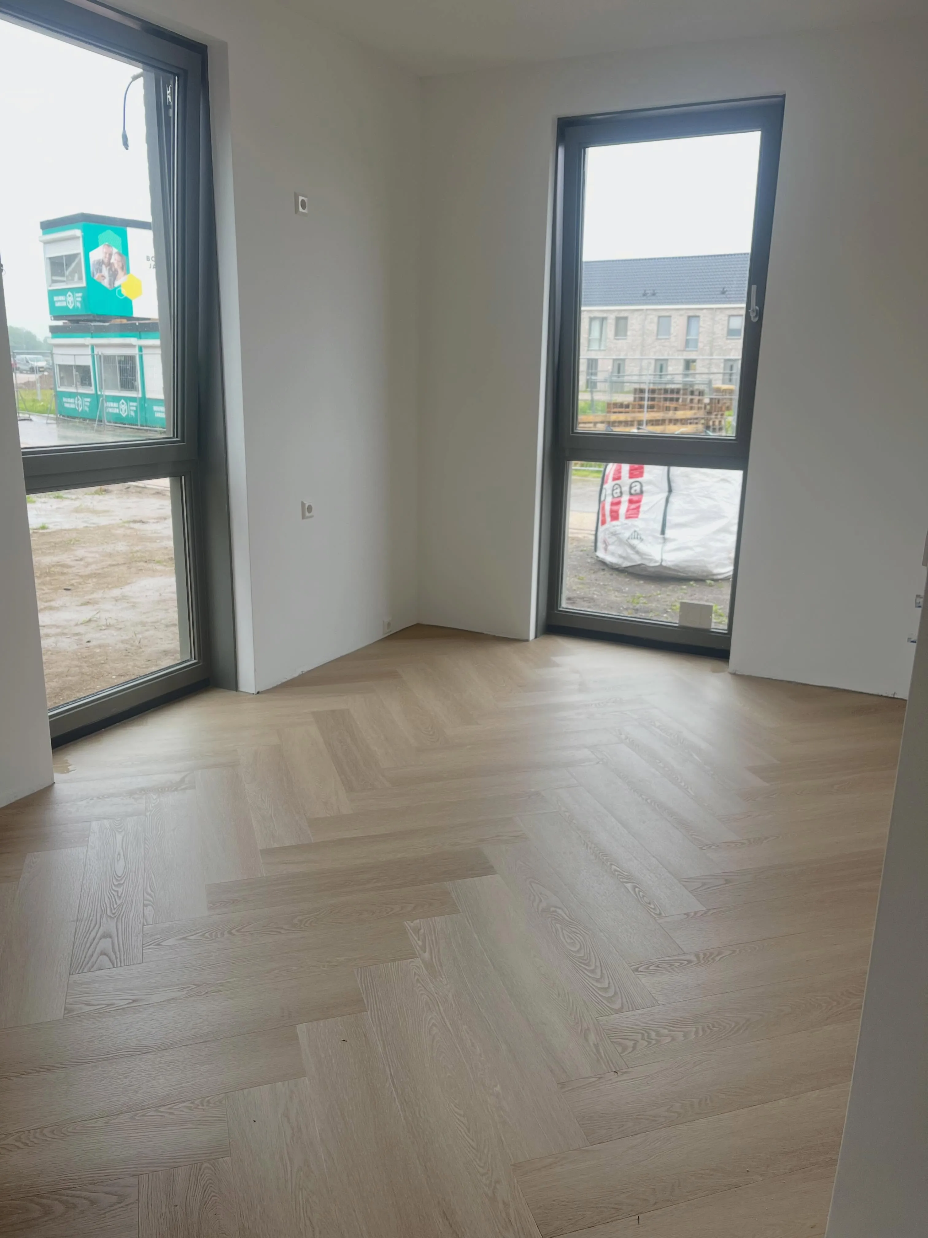 PVC visgraatvloer op de begane grond